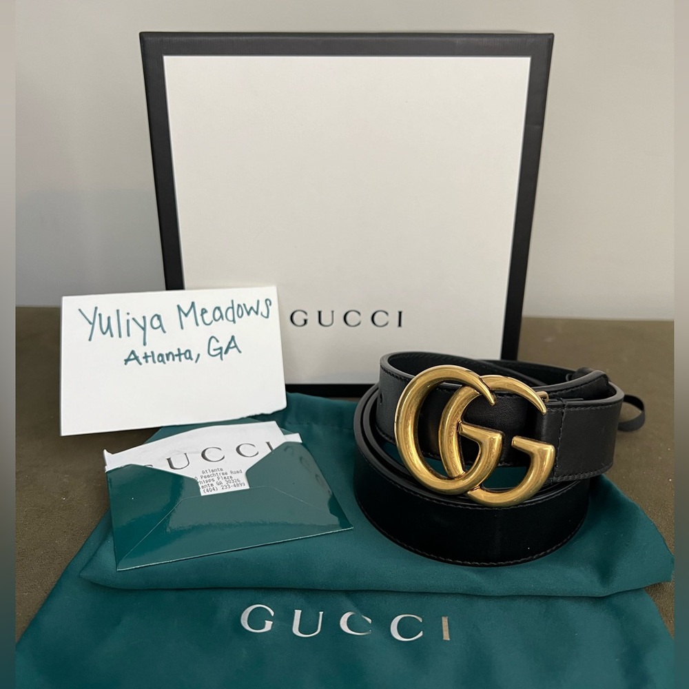 ❌SOLD❌ GUCCI GG MARMONT WIDE BELT